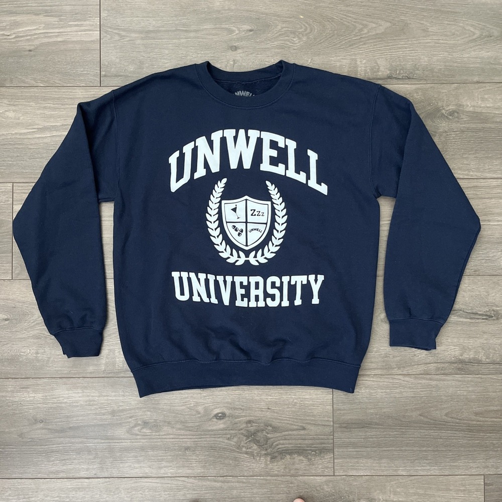 Unwell University Mens M Pullover Sweatshirt Blue Call Her Daddy